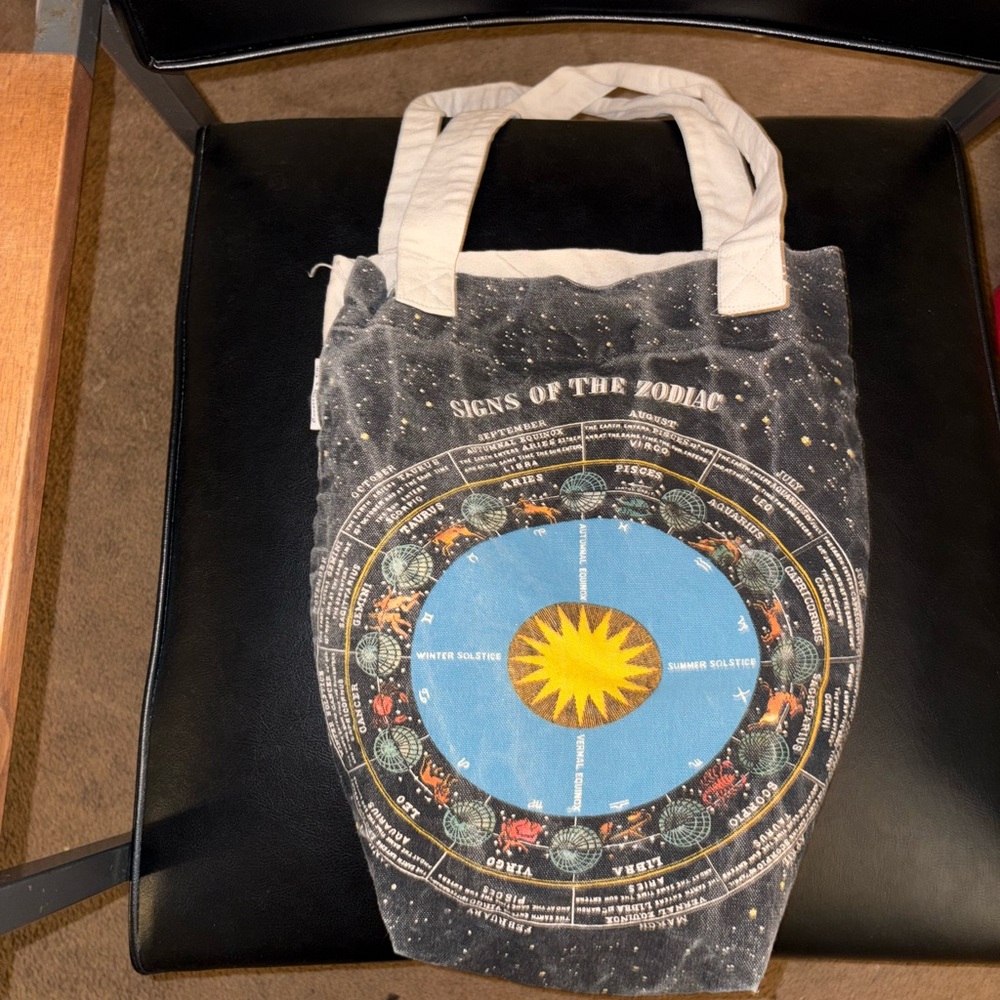 Zodiac Print Tote Bag